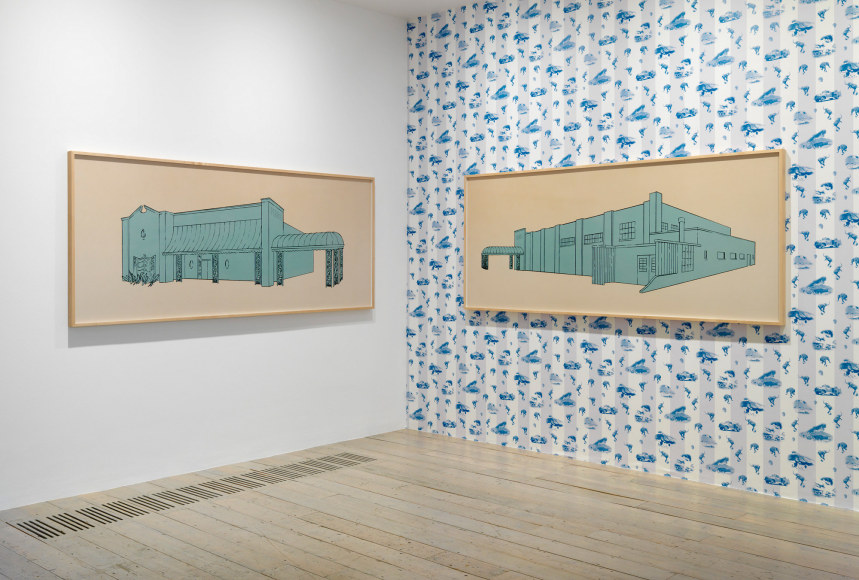 Larry Johnson, Installation view: On Location, Raven Row, London, 2015