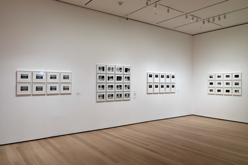 Installation view of Stephen Shore. The Museum of Modern Art, NY, November 19, 2017 – May 28, 2018.