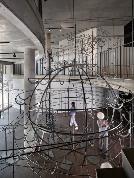 Installation view: Jeppe Hein, Distance, konschtal Esch, Luxembourg - (c) Christof Weber