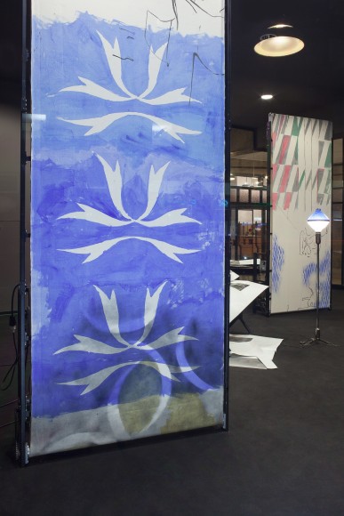 Nick Mauss, Installation view: Illuminated Window, La Triennale di Milano, 2017, Torre Velasca