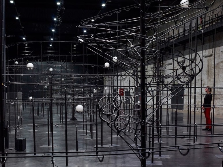 Jeppe Hein, Installation view: Distance, LIFE, Saint-Nazaire, France, 2014