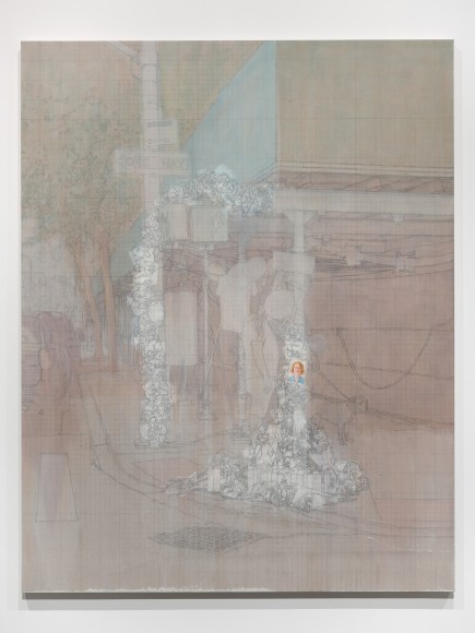 Esteban Jefferson,&nbsp;We Love You Devra Freelander, 2021. Oil on linen, diptych. 66 x 84 inches each., Commissioned by The Shed. Photo: Ronald Amstutz.