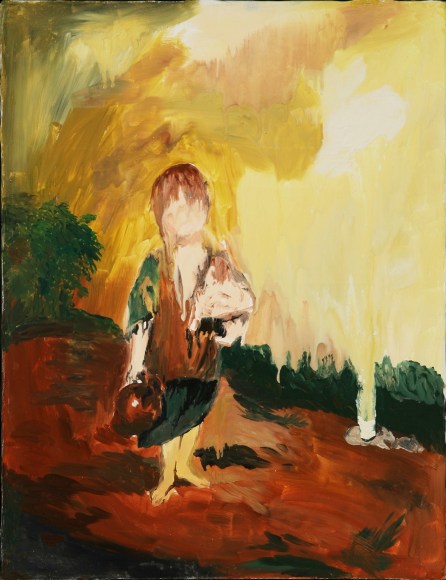 Karen Kilimnik, the poor cottage girl at the Musee grevin wax museum on a hot summer day, 1995