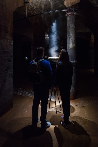 Jeppe Hein, Installation view: IN IS THE ONLY WAY OUT, Cisternerne, Copenhagen, 2018. Photo: Anders Sune Berg
