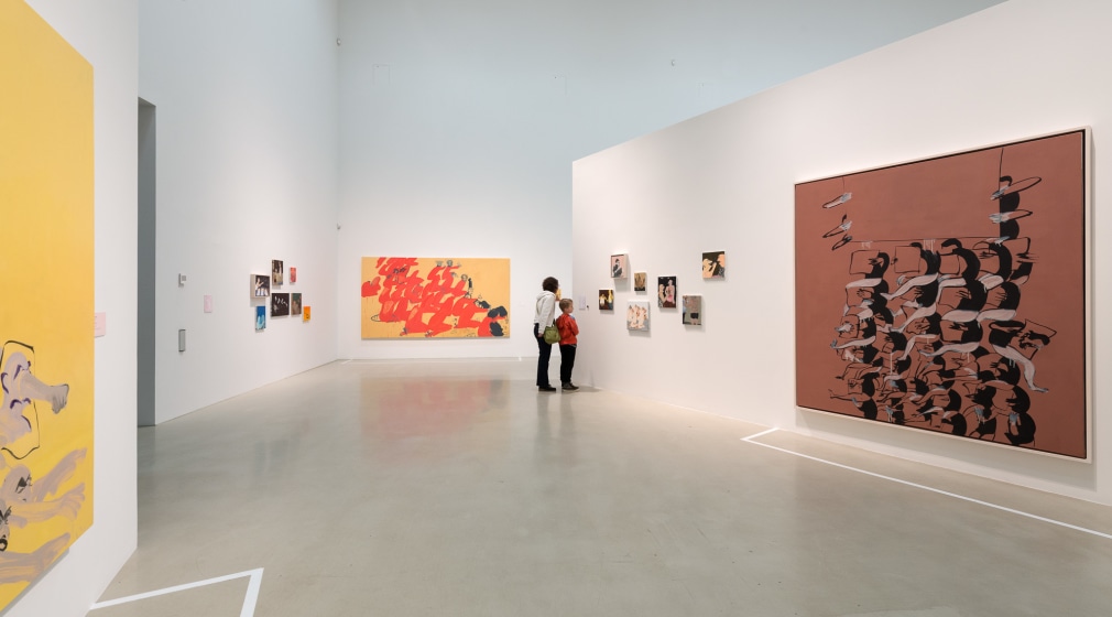 Installation view: Tala Madani: Rip Image, Moderna Musseet, Malmö, 2013