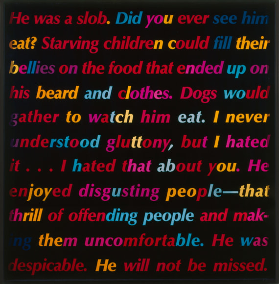 Larry Johnson, Untitled (I Hated That About You), 1987