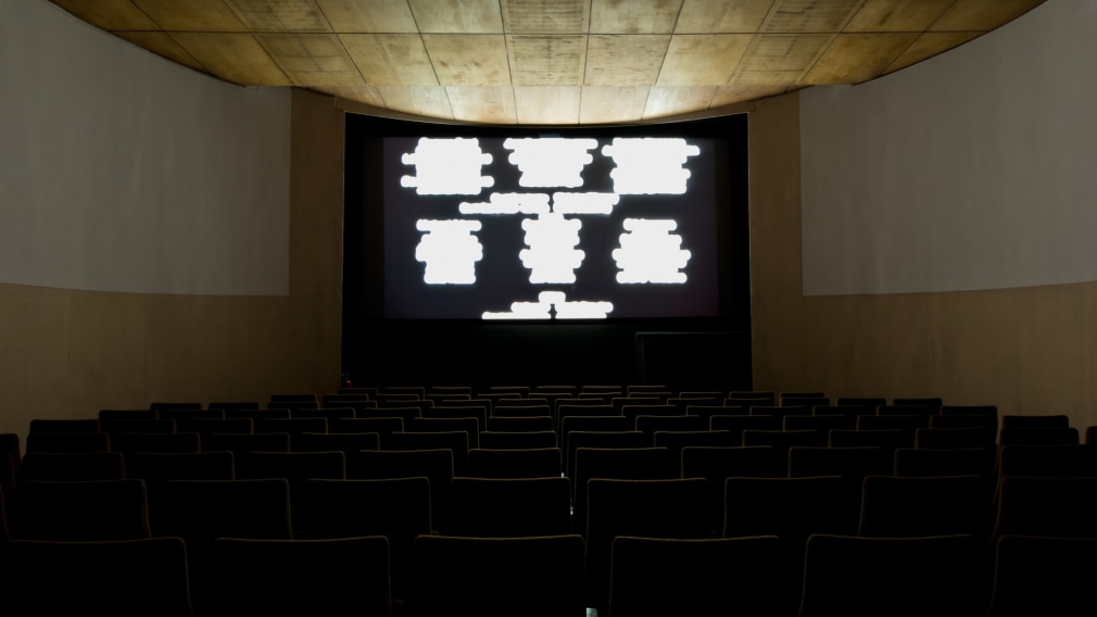 Ceal Floyer, Untitled Credit Roll (CMIYC), 2013, Installation view: Kölnischer Kunstverein, Köln, 2013