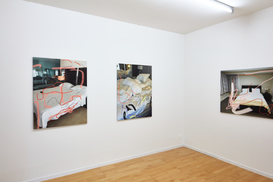 Installation view: Kim Gordon for Design Office feat. In-House Photography by Josephine Pryde, Museum im Bellpark Kriens, 2022. Photo: © Martin Stollenwerk