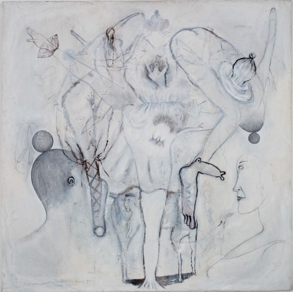 Sue Williams, "Ballerinas attempt to rematerialize, Knowing They Face Technical Difficulties", 1991