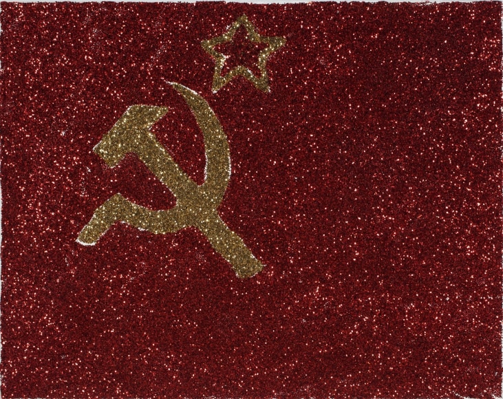 Karen Kilimnik, my Judith Leiber bag Soviet flags ‘comrade’, 2004