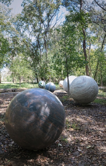 Alicja Kwade, Pars Pro Toto, 2020, Natural stone, Dimensions variable
