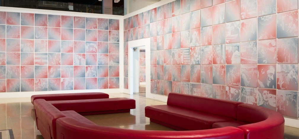 Rob Pruitt, Installation view: The Obama Paintings, 2019, Rebuild Foundation – Stony Island Arts Bank, Chicago, IL