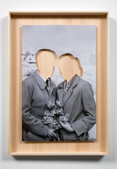 Hans-Peter Feldmann, Liebespaar, K&ouml;pfe ausgeschnitten