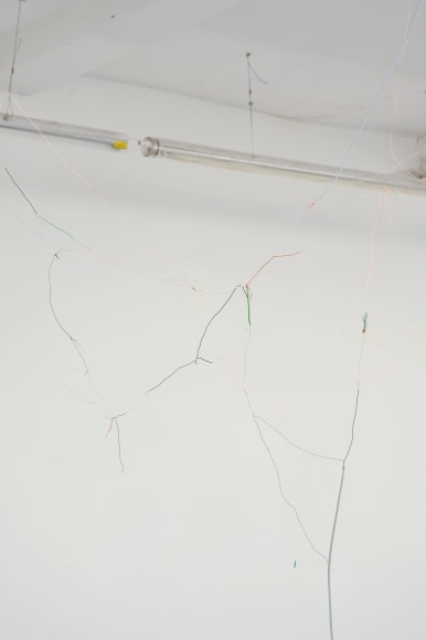 Nina Canell, Installation view: Into the Eyes as Ends of Hair, Cubitt, London, 2012