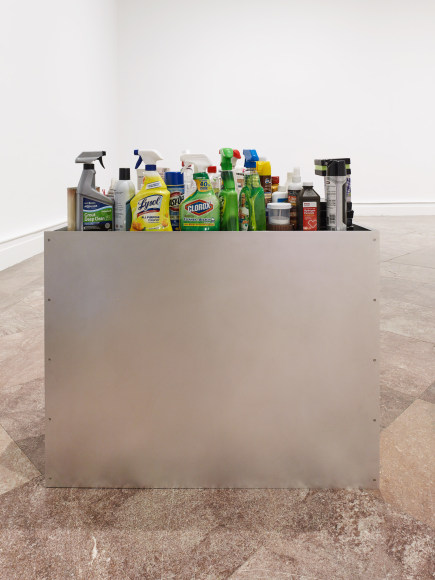 Jacob Kassay, Installation view: OTNY, Albright-Knox Art Gallery, Buffalo, 2017
