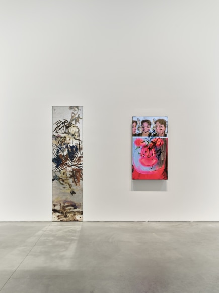 Installation view: Nick Mauss and Ken Okiishi, 303 Gallery, New York, 2025, Photo: Justin Craun