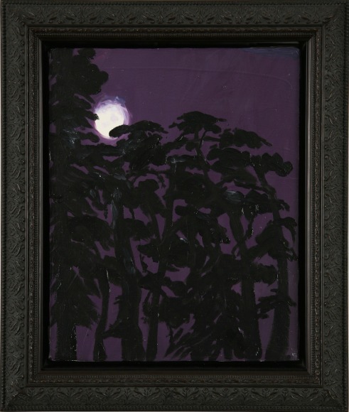 Karen Kilimnik, the swamp at night outside my bedroom window, 2006