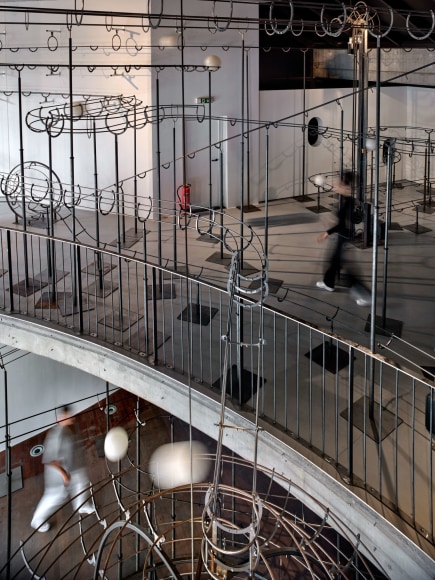 Installation view: Jeppe Hein, Distance, konschtal Esch, Luxembourg - (c) Christof Weber