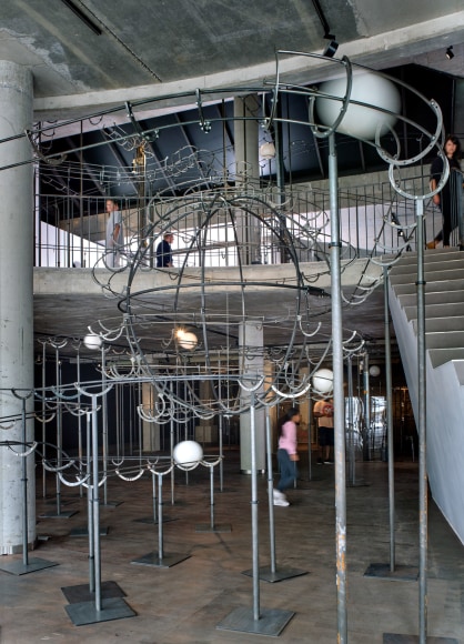 Installation view: Jeppe Hein, Distance, konschtal Esch, Luxembourg - (c) Christof Weber