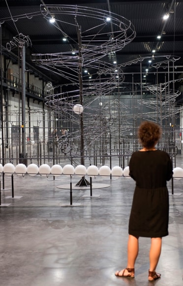 Jeppe Hein, Installation view: Distance, LIFE, Saint-Nazaire, France, 2014