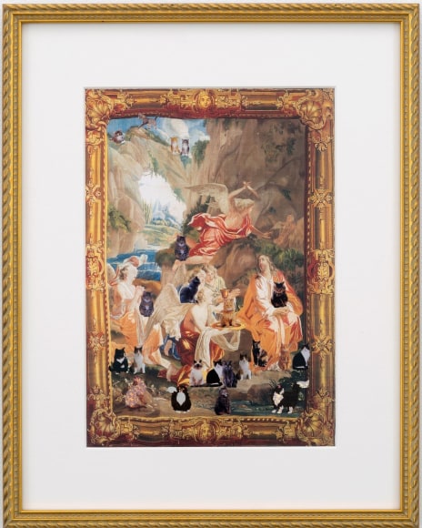 Karen Kilimnik, the adoration of the cats, 2016