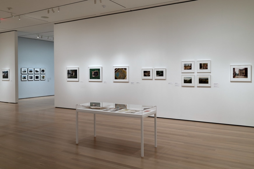 Installation view of Stephen Shore. The Museum of Modern Art, NY, November 19, 2017 – May 28, 2018.