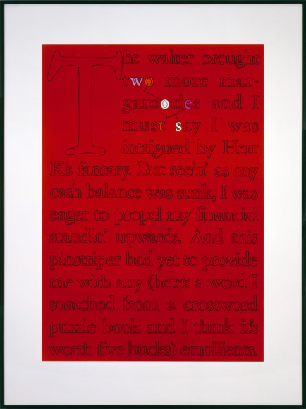 Larry Johnson, Untitled (Five Buck Word), 1989