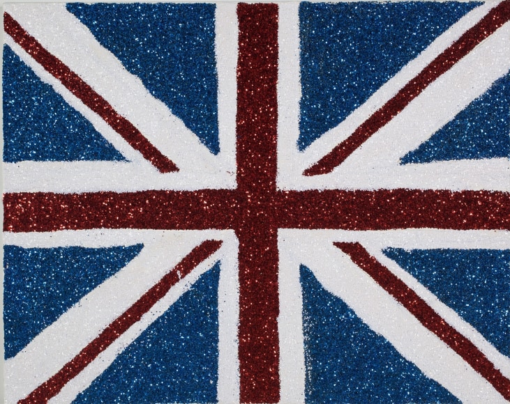 Karen Kilimnik, my Judith Leiber bag British flag - ‘england forever’, 2004