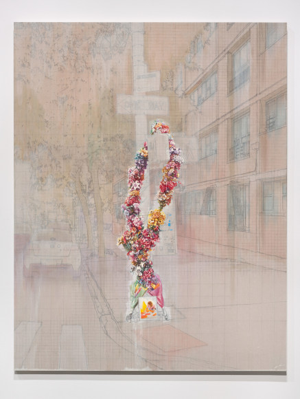 Esteban Jefferson,&nbsp;We Love You Devra Freelander, 2021. Oil on linen, diptych. 66 x 84 inches each., Commissioned by The Shed. Photo: Ronald Amstutz.