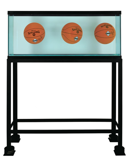 Jeff Koons, Three Ball Total Equilibrium Tank (Dr. J Silver Series), 1985