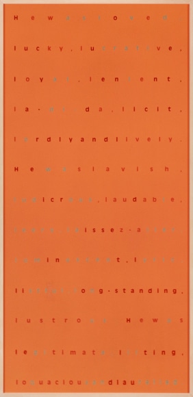 Larry Johnson, Untitled (The L Factor), 1988