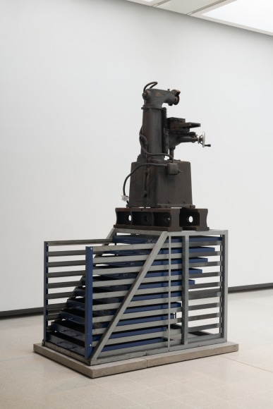 Installation view of Mike Nelson, The Asset Strippers, 2019. Various materials. Photo: Matt Greenwood., Courtesy the artist and the Hayward Gallery.