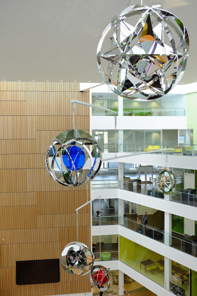 Jeppe Hein, Mobile of Enlightenment, 2015, VIA University College, Aarhus, Denmark