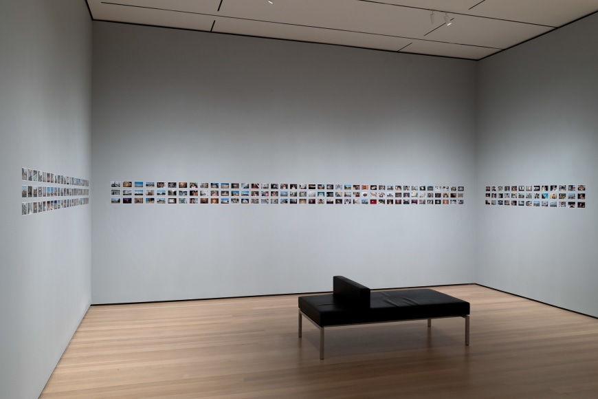 Installation view of Stephen Shore. The Museum of Modern Art, NY, November 19, 2017 – May 28, 2018.