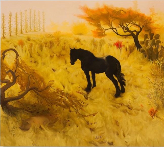 Inka Essenhigh, Molly Waiting In Field, 2009