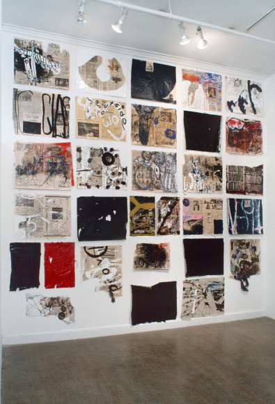 Installation view: Suzanne McClelland, 303 Gallery, New York, 1993​