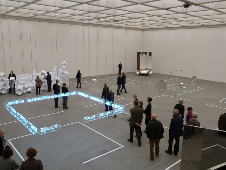 Jeppe Hein, Installation view: 1 X MUSEUM, 10 X ROOMS, 1 X WORKS, Neues Museum N&uuml;rnberg, Germany, 2010
