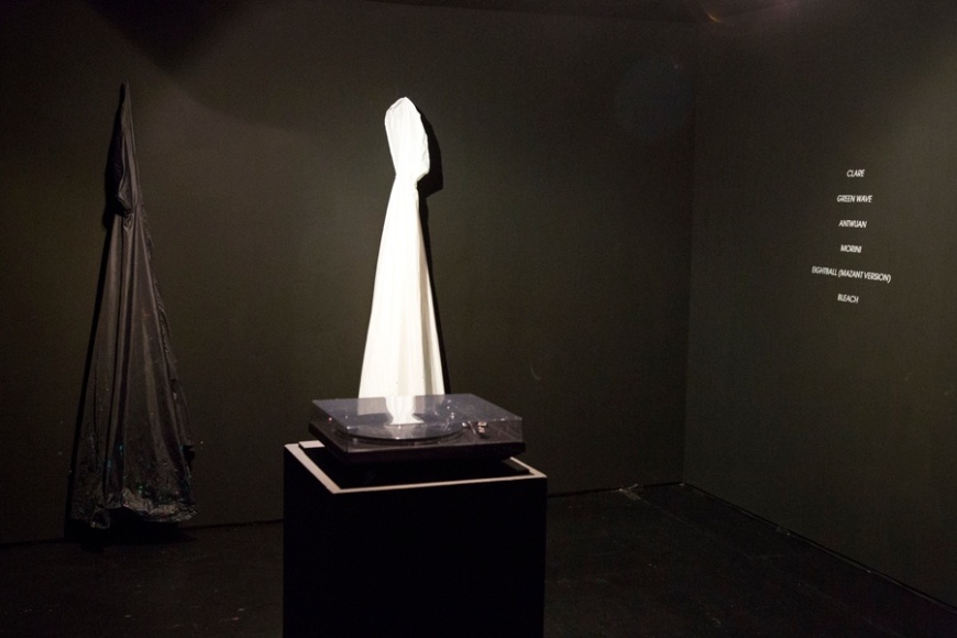 Sam Falls, September Spring, Exhibition view: The Kitchen, New York, 2015