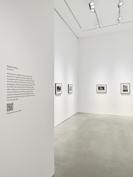 Installation view: Project Room: Stephen Shore,&nbsp;Early Work,&nbsp;303 Gallery, New York, 2025. Photo: Justin Craun
