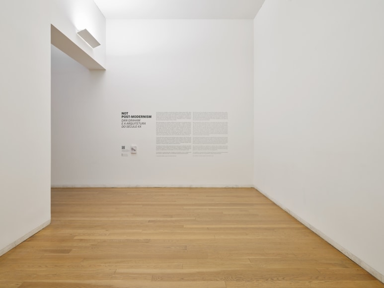 Installation views, 'Not Post-Modernism. Dan Graham and 20th-Century Architecture', Fundação de Serralves - Museu de Arte Contemporânea, Porto (Portugal), from 13 OCT 2023 to 31 MAR 2024.