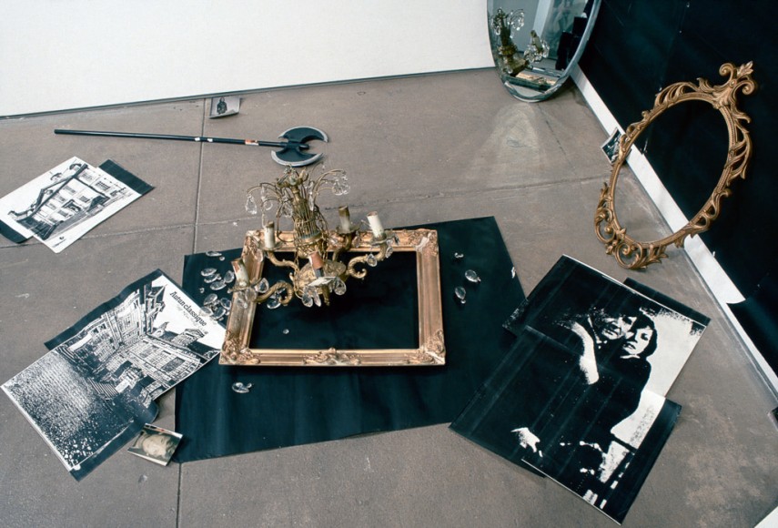 Karen Kilimnik, The Hellfire Club episode of the Avengers, 1989, Installation view: 303 Gallery, New York, 2001