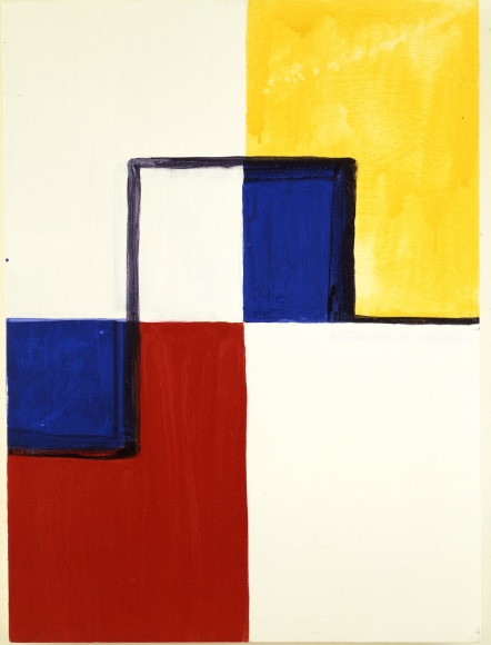 Mary Heilmann, Little Mondrian, 1985, acrylic and watercolor on canvas
