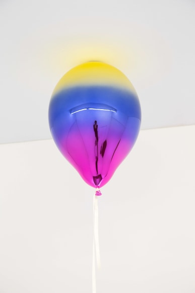 Jeppe Hein, Light Yellow, Medium Blue and Pink Mirror Balloon, 2019