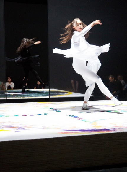 Sam Falls, September Spring, Exhibition view: The Kitchen, New York, 2015