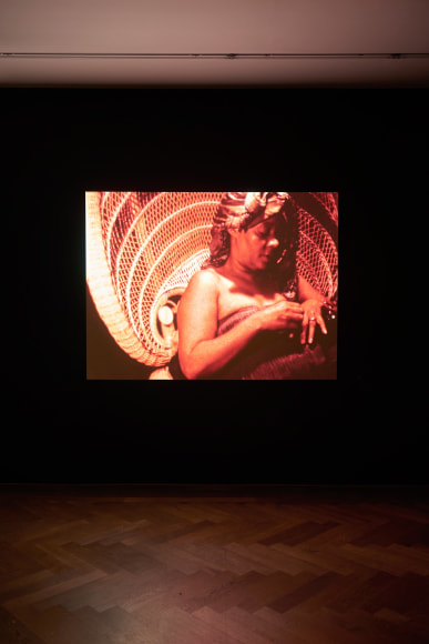 Installation view, Bizarre Silks, Private Imaginings and Narrative Facts, etc., an exhibition by Nick Mauss, view on Edward Owens, Private Imaginings and Narrative Facts, 1968–70, Kunsthalle Basel, 2020. Photo: Philipp Hänger / Kunsthalle Basel