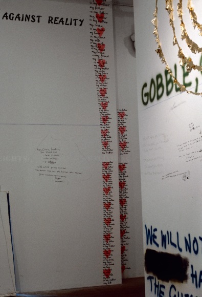 Installation view Writings On The Wall