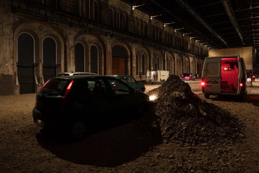 Mike Nelson, Installation view: L'Atteso, OGR - Officine Grandi Riparazioni, Turino, 2018