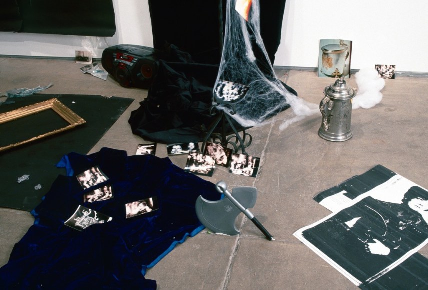 Karen Kilimnik, The Hellfire Club episode of the Avengers, 1989, Installation view: 303 Gallery, New York, 2001