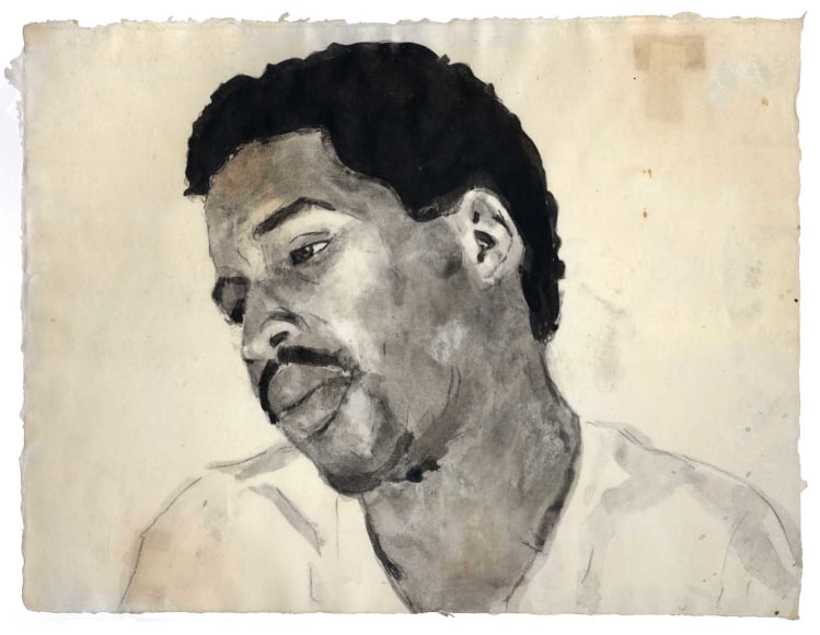 Darrel Ellis Unitled ink and charcoal on paper