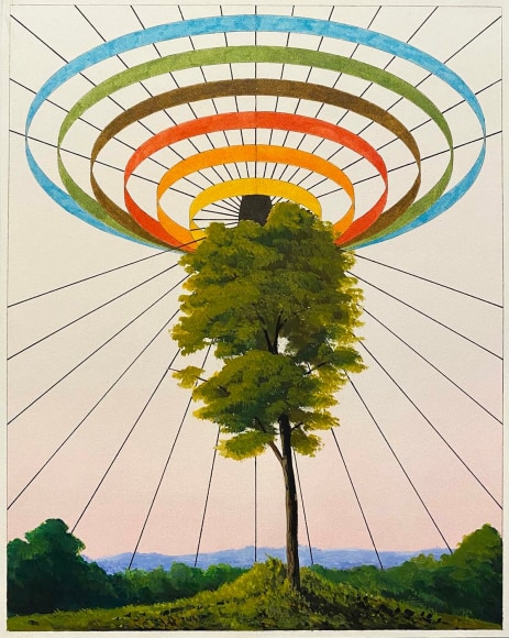 Radiant Void N&ordm;4, 2019 Watercolor, ink, and gouache on paper 8x10&quot;